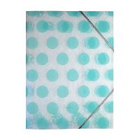 Папка на резинке А4 BV "Горошек" 14-033/07 пластик,400мкм