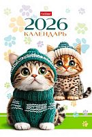 Календарь-домик настол. 2026г. ХАТ Стандарт "Мур-Мур" 33581 спираль,10,5*16см,мел.115г/м2