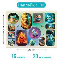 Наклейка А6 (10,5*14,8см) КВ 8666 уф-лак