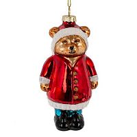 Игрушка ёлочная REMECO "Мишка" 822470 стекло,6*6*13,5см