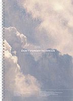 Тетрадь 96л. (б/линовки) А4 ХАТ спираль "Dream" 35496 обл.с карм.,шабл.кл./лин., перфор.на отрыв