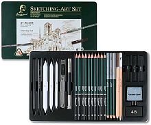 Набор д/скетчинга INTELLIGENT Giorgione DJ-33 (27предм.) метал/к