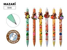Ручка гелевая авт. "Пиши-Стирай" MAZARI "Capybara" E006 синяя,0,5мм,цв.корп.,асс.