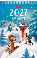 Календарь-домик настол. 2027г. ХАТ Стандарт "Год прикольной овечки" 36144 спираль,10,5*16см 095332