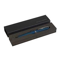 Ручка подар. шар. BV "Sienna" 20-0222/09 синяя,1мм,синий корп.,чёрный футляр,поворотн.мех.