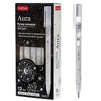 Ручка гелевая ХАТ "Aura" GP_091116 белая,0,8мм