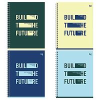 Тетрадь 96л. (клетка) BG спираль "Строить будущее" 09075 выб.лак,мат.лам.