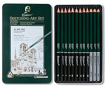 Набор д/скетчинга INTELLIGENT Giorgione DJ-30 (12предм.) метал/к