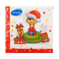 Салфетка бум. НГ Лилия Символ мудрости 173-059 2-хсл.(20шт),33*33см