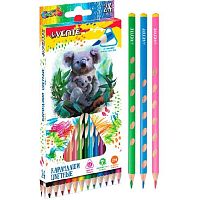 Карандаши 24цв. deVENTE "Cosmo Trio" 5024912 к/к