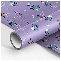 Бумага упак. 70*100см MESHU "Lawn" глянц. (1лист в рулоне) MS_62836 80г/м2,асс.