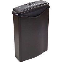 Шредер deVENTE 4202401 чёрный,308*130*371мм,6л.,шир.кус.8мм,72Дб,защ. от перегев.