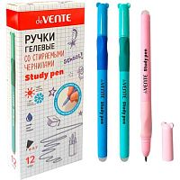 Ручка гелевая "Пиши-Стирай" deVENTE "Study Pen. School" 5051621 синяя,0,7мм,с ласт.,асс.