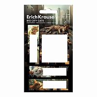 Набор самокл. этикеток-закладок EK 70*52/20*70/70*20мм "Big City Cats" 63794 бум.,80л.
