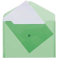 Папка-конверт на кнопке А4 ATTOMEX 3071817 п/прозр. зеленая 120мкм