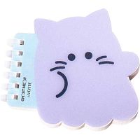 Блокнот А7  80л. deVENTE спираль "Ghost Meow" 2350500 пластик.обл.,асс.
