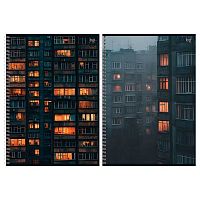 Тетрадь 96л. (клетка) А4 BG спираль "Архитектура" 06286 асс.