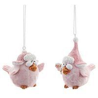 Подвесное украшение НГ REMECO "Птичка" 824886 полимер,5*5,5*5см,асс.