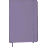 Записная книжка А5  80л. deVENTE 2251418 сиреневая,кож.зам.,soft touch,резинка,крем.бум.