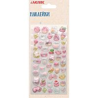 Наклейки объёмные deVENTE "Котики и лакомства" 8132554 эпоксидные,3D,9*17,5см