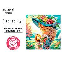 Мозаика алмазная MAZARI "Девушка" M-12338 холст,30*30см,част.выкл.,подрамник