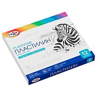 Пластилин 10цв.,240гр. ГАММА "Классический" 27032025_102 (10белых+2чёрных) со стеком,к/к