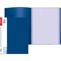 Папка с вкладышами/ 40 deVENTE А5 "Daily" 3103300 фактура "песок",непрозр.синяя,500мкм