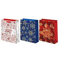 Пакет подар. Микрос 18*23см НГ Ч55510 мат.лам.,фольга,асс.