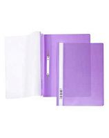 Скоросшиватель пластиковый А4 ХАТ прозр.верх.лист, 140/180мкм 00107 фиолет.