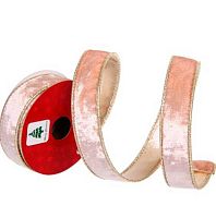 Лента для декорирования "Велюр" 2,5см*2,7м,шампань 259-608 