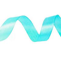 Лента 1,2см*22,85м атласная голубая Микрос Б161-12