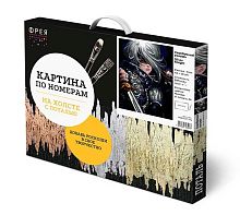 УЦЕНКА Набор д/раскрашивания по номерам с поталью ФРЕЯ "Серебряный рыцарь" PNB/PLPT-176 50*40см