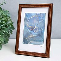 Фоторамка пластик 10*15см Радуга бронза с ножкой,ширина багета-12мм