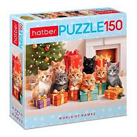 Пазлы  150 ХАТ А4 "Котята с подарками" 35270