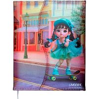 Дневник 1-11кл. deVENTE тв.обл. "Chic City Girls" 2020674 кож.зам.,поролон,бел.бум.,магн.створка
