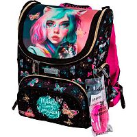 Ранец школьный deVENTE "Mini. Miracle" 7030400 жёсткий,35*26*20см,светоотраж.элем.,800гр.