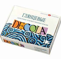 Краски акриловые худ. 12цв. 20мл ЗХК "Декола" глянцевые 2941116