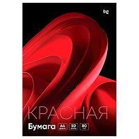 Бумага А4 д/офисной техники BG 50л. красная 92995 80г/м2