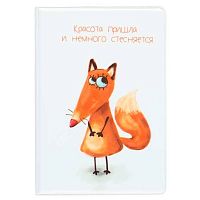 Обложка д/паспорта КОКОС "Фокся" 252163 ПВХ,печать б/уголков