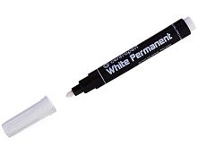 Маркер перм. CENTROPEN White permanent 8586/1 белый,2,5мм,кругл.