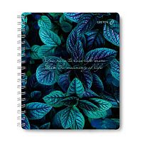 Тетрадь 48л. (клетка) SVETOCH пластик.обл. спираль "Зелёная симфония" ТЕТ48-003 (01385)