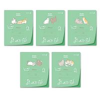 Тетрадь 24л. (клетка) SVETOCH пластик.обл. "Усатый - полосатый" Т176 (01436)