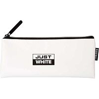 Пенал-косметичка deVENTE 215*90*10 "Just white" 7024611 (35предм.) плоский,белый,кож.зам.