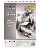 Скетчбук А3  40л. INTELLIGENT спираль "Для графики" DO-39 рис.бум.,120гр/м2