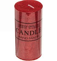 Свеча "New Star" ZD-073 114-143 красный,5*10см