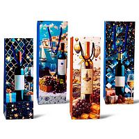 Пакет подар. бум. п/бутылку ПГС 12*35см P-10738-32 Акпб668