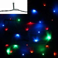 Гирлянда д/дома 120-062 мультицвет,13м,152л.,LED,8реж.,IP-20,зелён.провод,соед.
