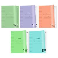 Тетрадь 12л. (линейка) BG пластик.обл. "UniTone. MIX" 08902