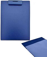 Клипборд А4 INTELLIGENT DK-88 тёмно-синий,фактурный,с прозрачным карманом