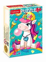 Пазлы   54 ХАТ А5 "Весёлые единорожки" 54ПЗ5